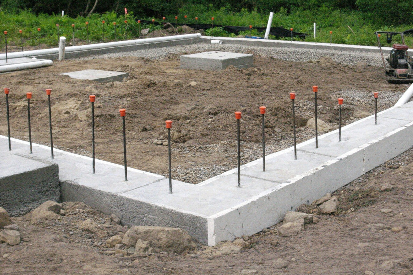 Concrete footings in San Luis, AZ